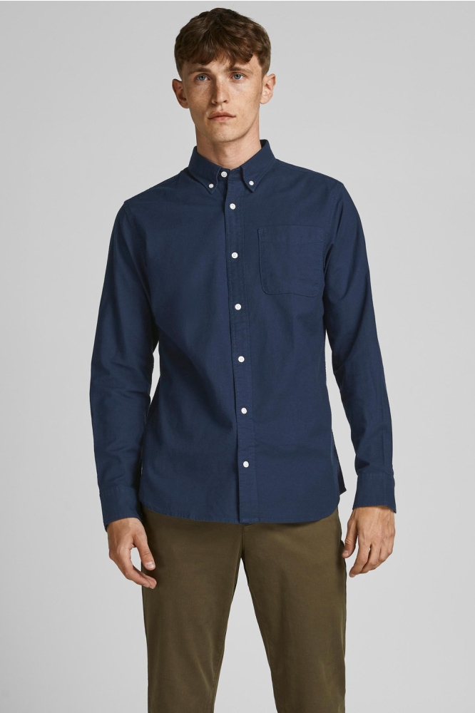 JPRBROOK OXFORD SHIRT L/S NOOS 12192150 Navy Blazer